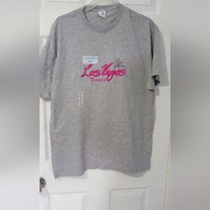 Vintage NWT Delta Pro Weight embroidered Los Vegas T-shirt, size Xl